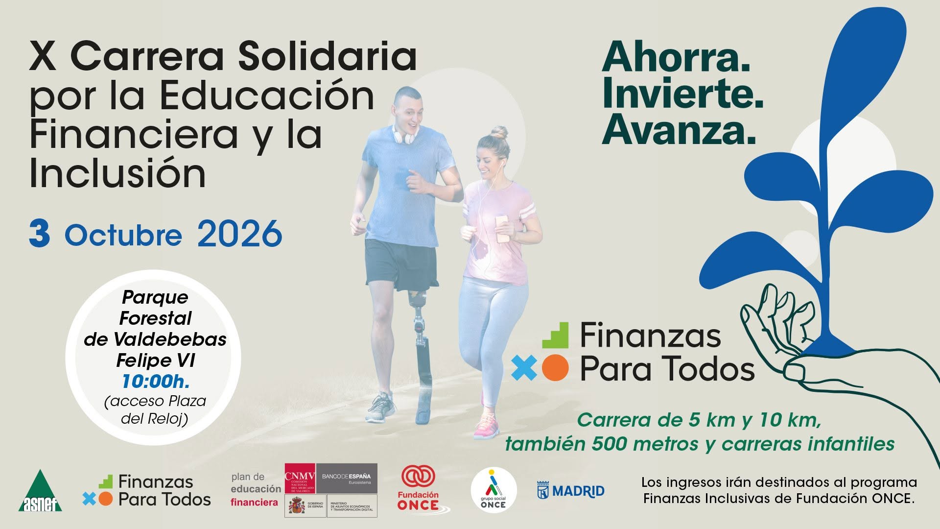 Apúntate a la X Carrera Solidaria del 3 de octubre!