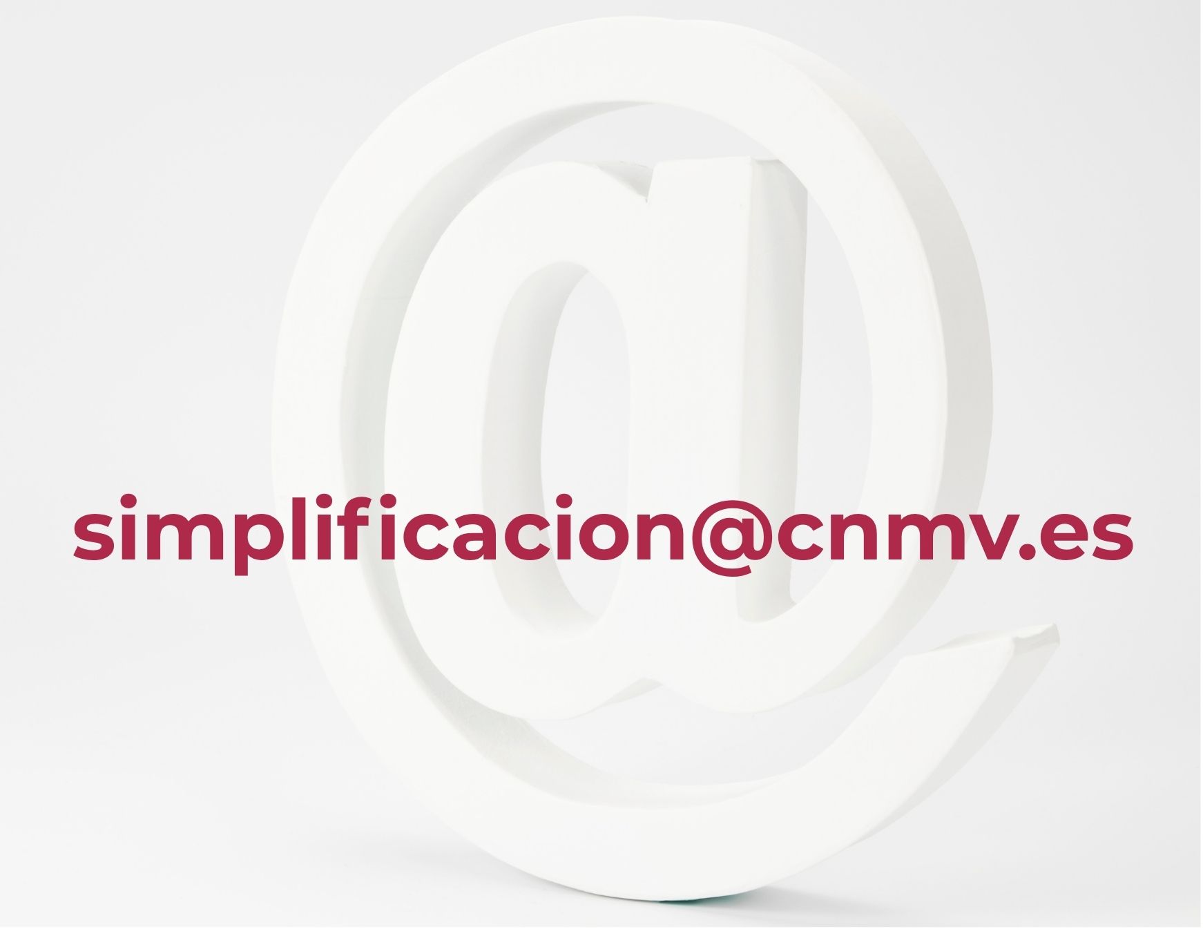 Nuevo buzón para recibir propuestas de simplificación de nuestras actuaciones supervisoras