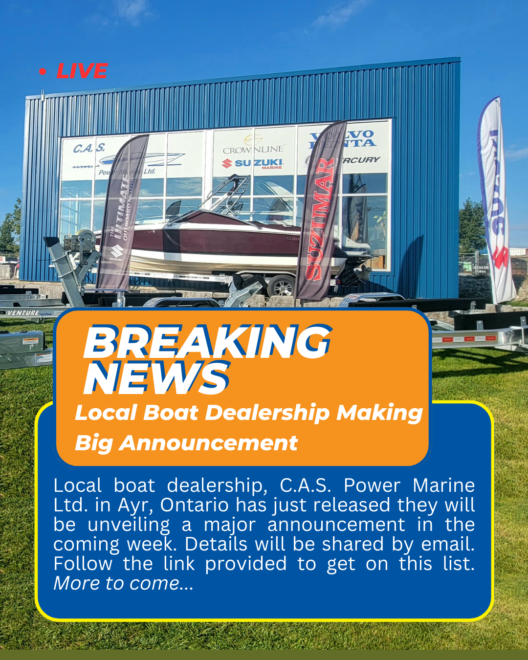 Breaking News - Email Newsletter Sign Up